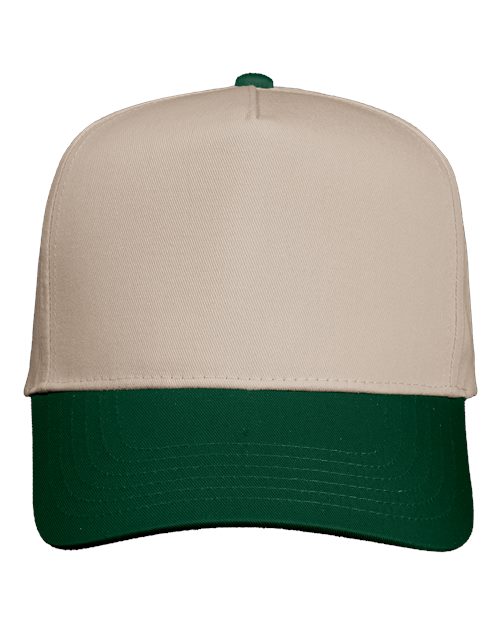 Valucap&#xAE; Five Panel Twill Cap Classic Comfortable Fit