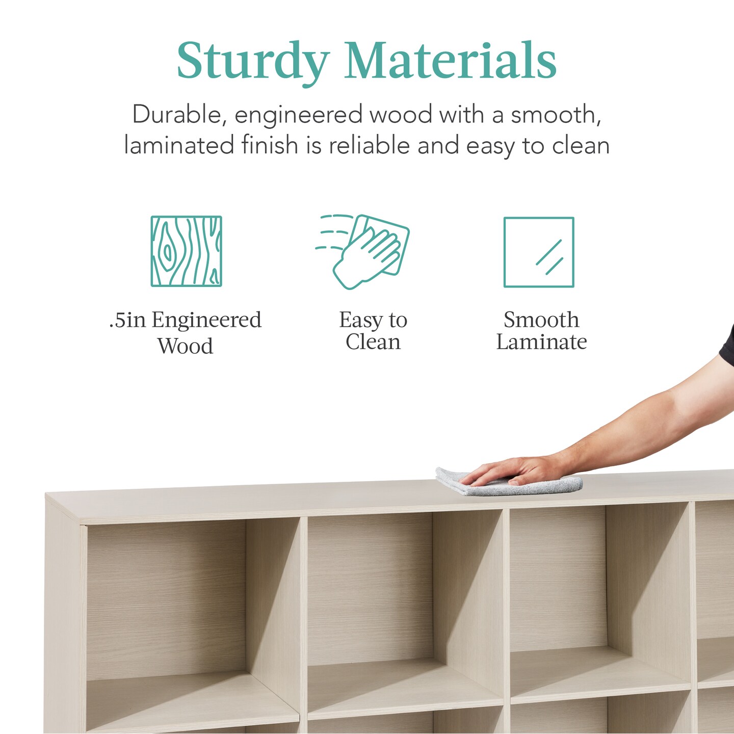 Best Choice Products 8-Cube Bookshelf, 13.5in Display Storage System, Organizer w/ Removable Back Panels