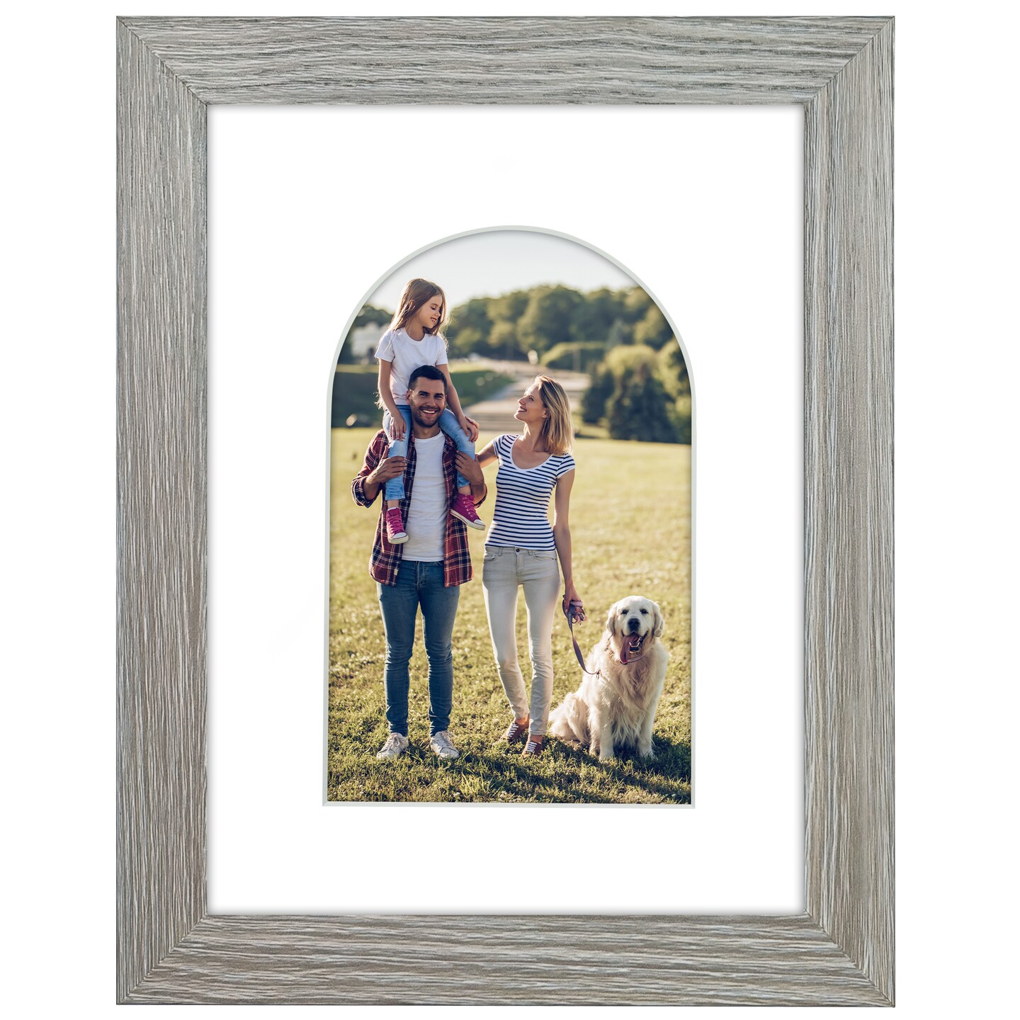 Americanflat Picture Frame with Arch-Shaped Mat - Ideal for Any Room, Living Rooms, Dorm Room