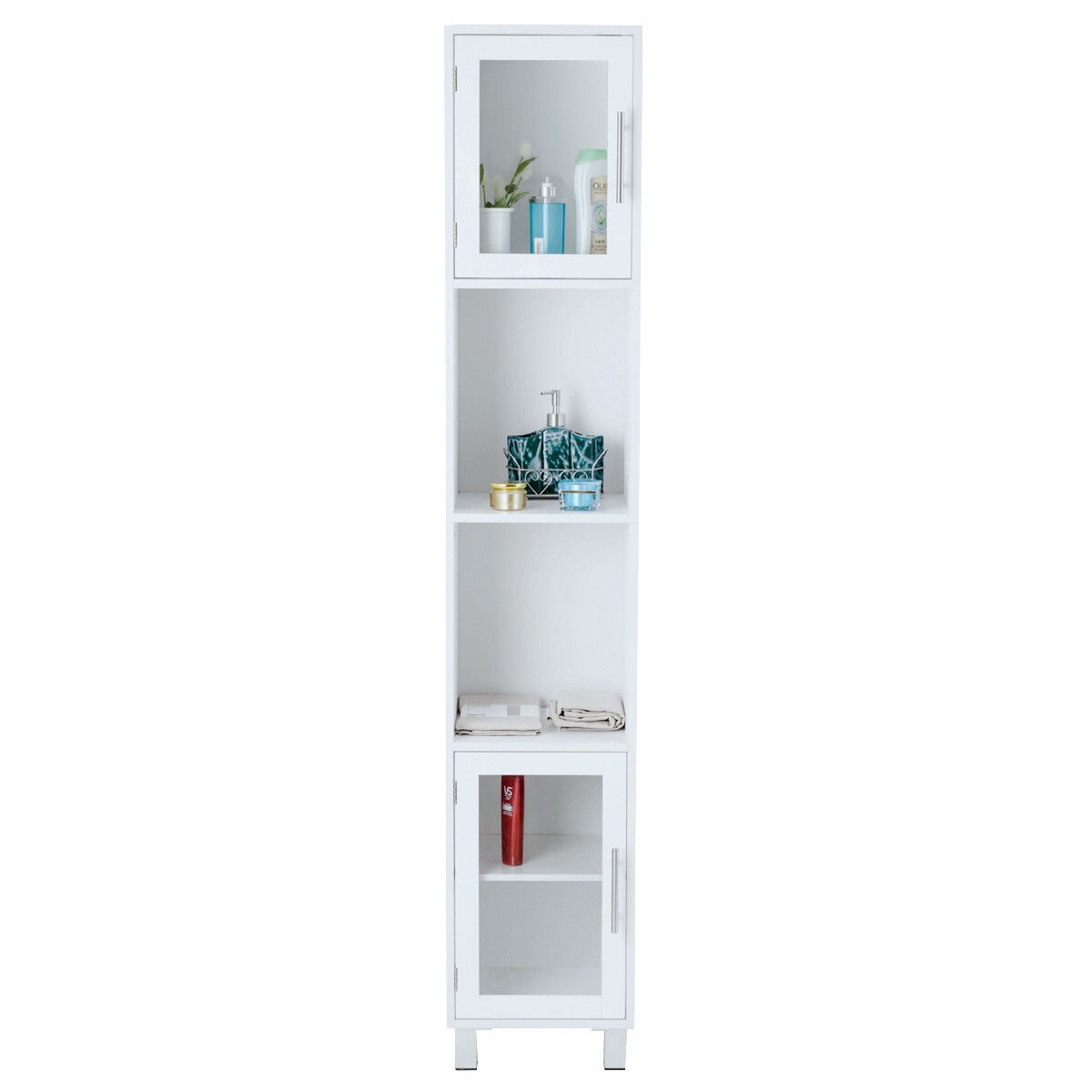Costway 71" Bathroom Tall Tower Storage Cabinet Organizer Display Shelves Bedroom