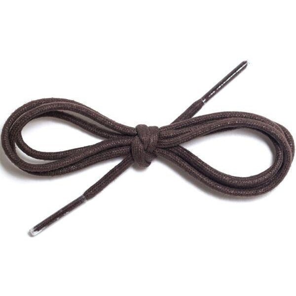Waxed Cotton Round Shoelaces 1/8 Inch 12 Pairs Bulk For Dress Shoes Various Colors