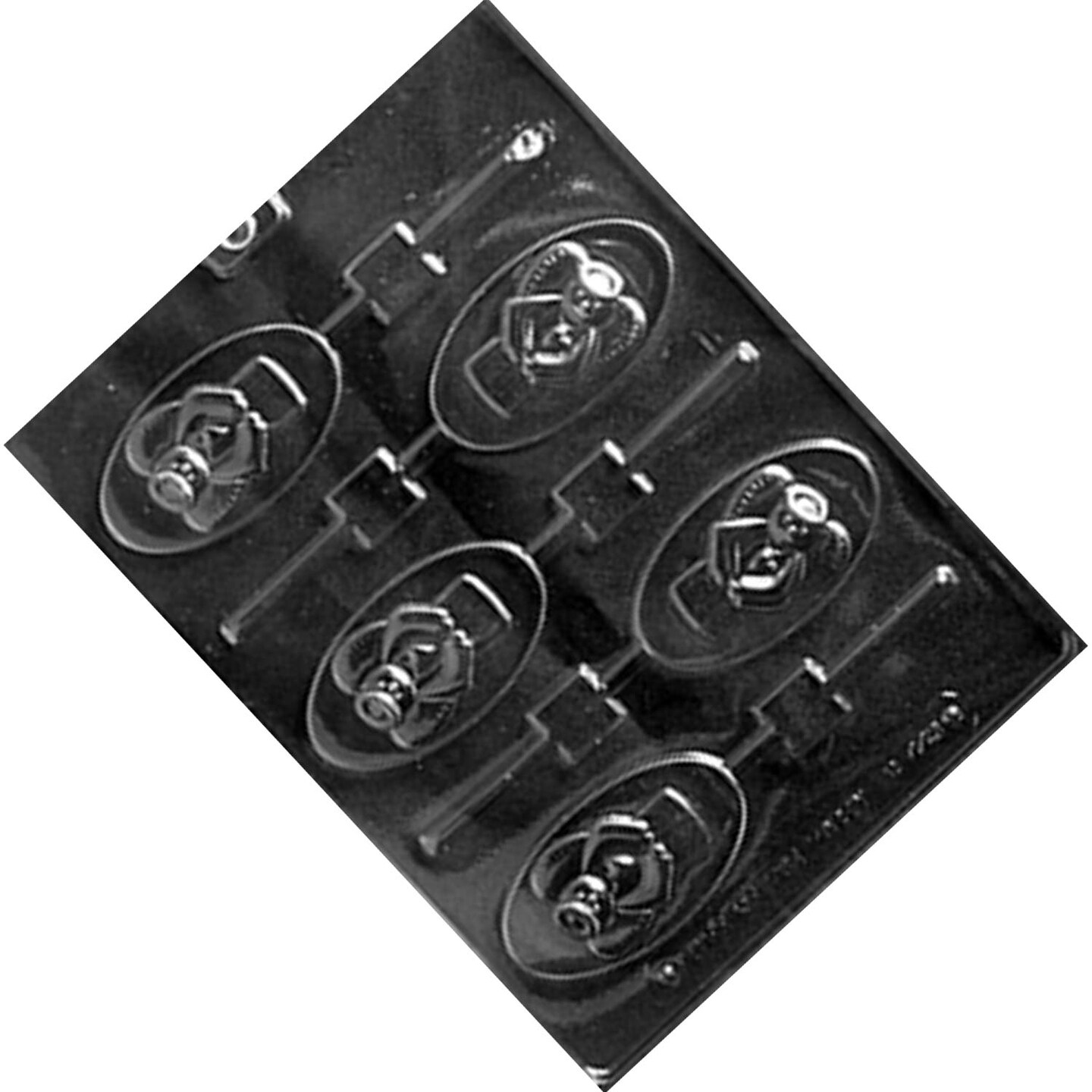 Oval Angel Lolly Chocolate Mold for Elegant Holiday Treats