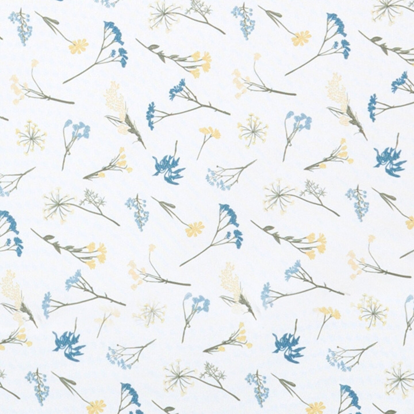 Lenox Wildflowers All-Over Tablecloth, Blue - 70"W x 70"L Round