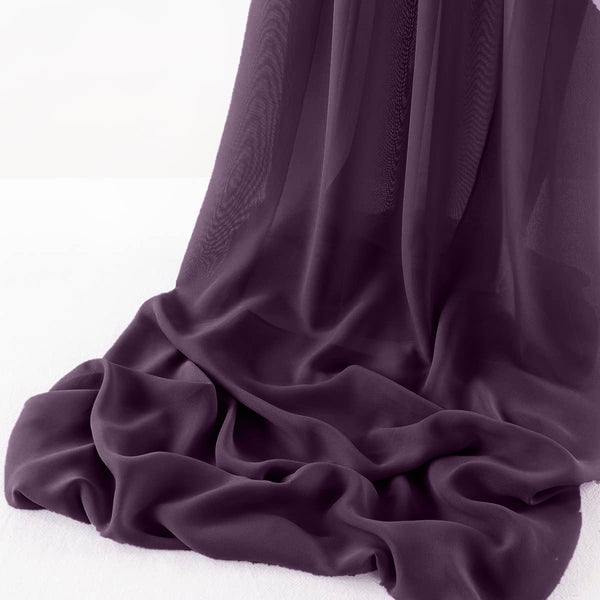 1 Yard Wool Dobby Chiffon Fabric Sheer Lightweight Draping Wedding Party Backdrops 58" Width