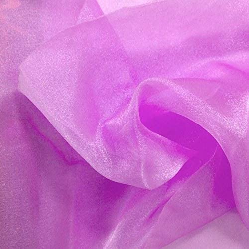 1 Yard Sparkle Crystal Sheer Organza, 60″ Wide 100% Polyester Shiny Fabric