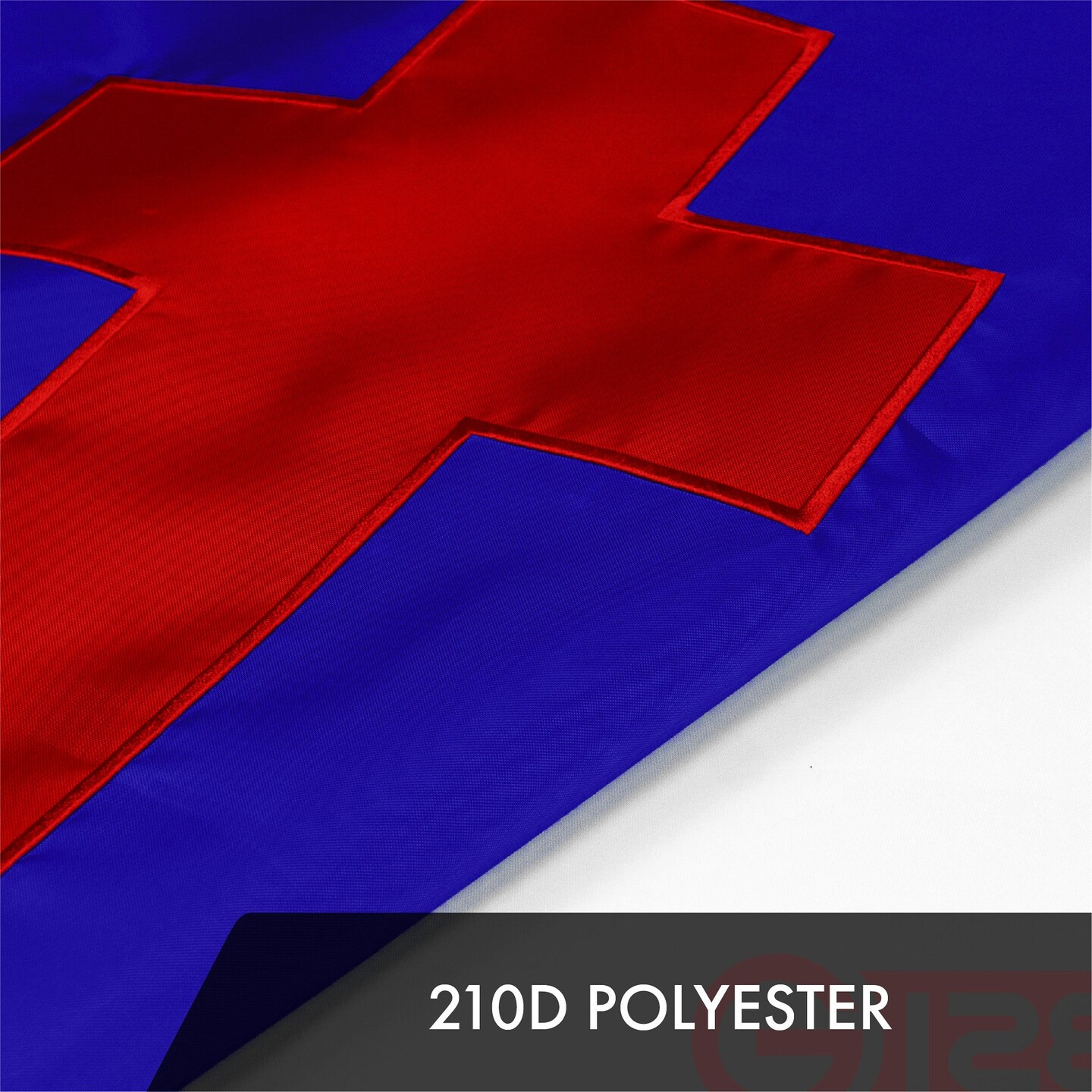 G128 Christian Flag | 2x3 Ft | ToughWeave Series Embroidered 300D Polyester | Religious Flag, Embroidered Design, Indoor/Outdoor, Brass Grommets