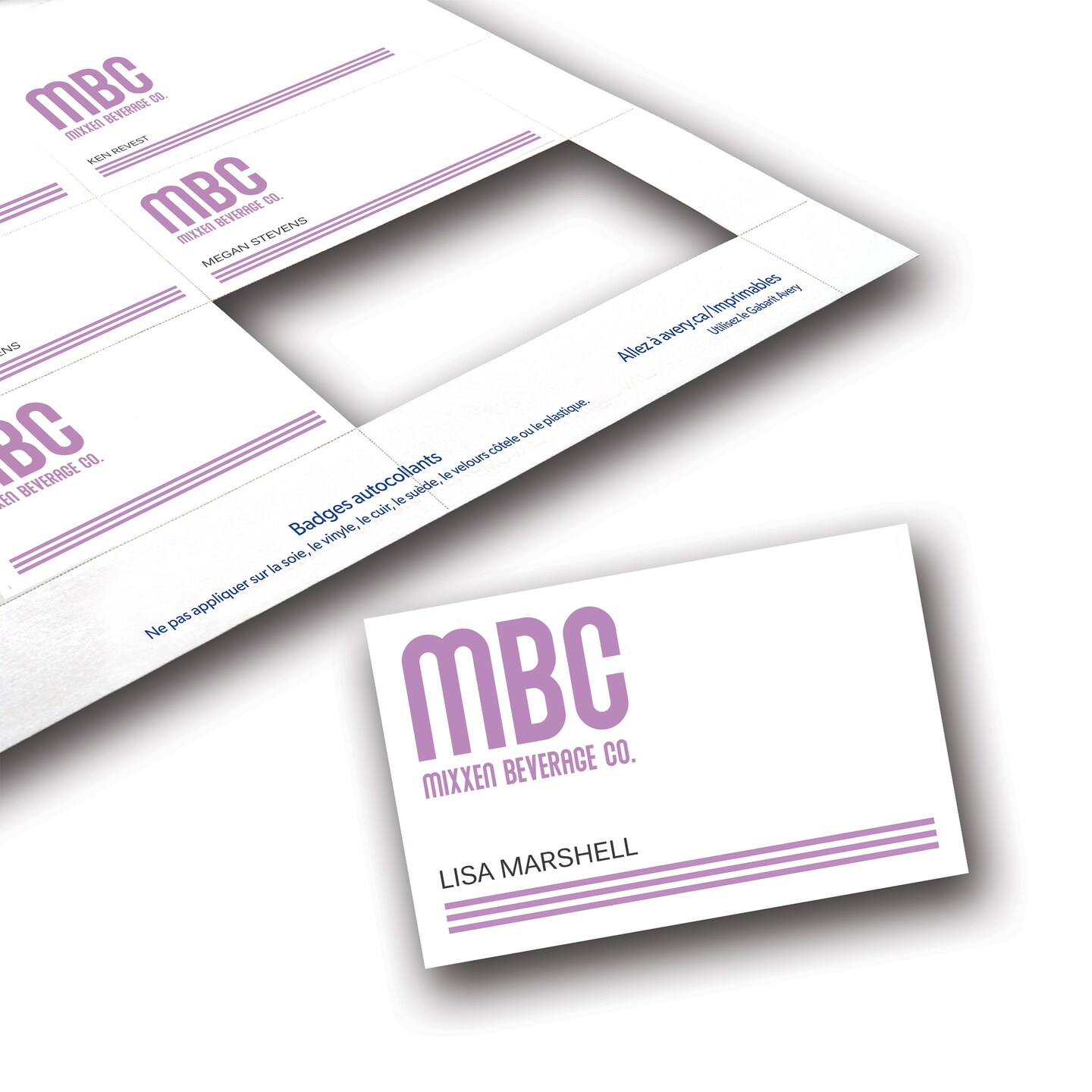 Avery Customizable Name Badge Inserts, 3" x 4", White, 300 Printable Name Tag Inserts (5392)