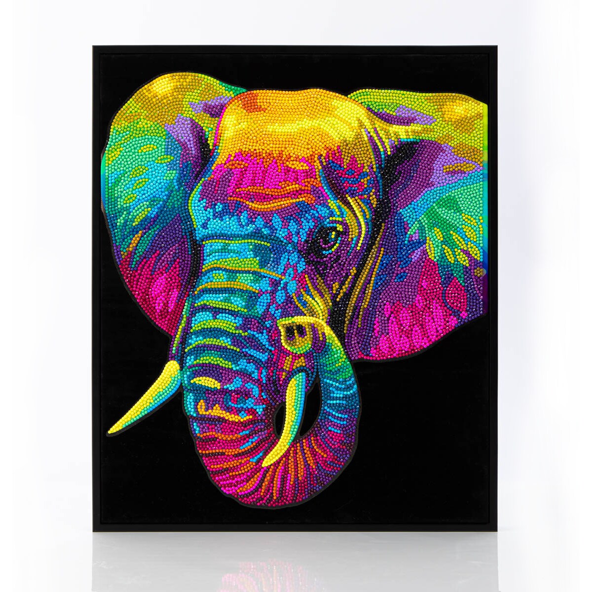 Diamond Dotz Neon Elephant Diamond Painting Artwork Kit