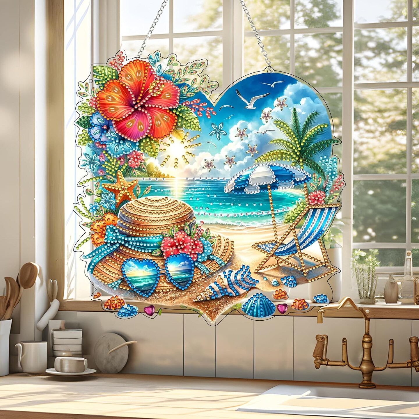 Diamond Art Hanging Kit for Adult Special Shaped Rhinestone