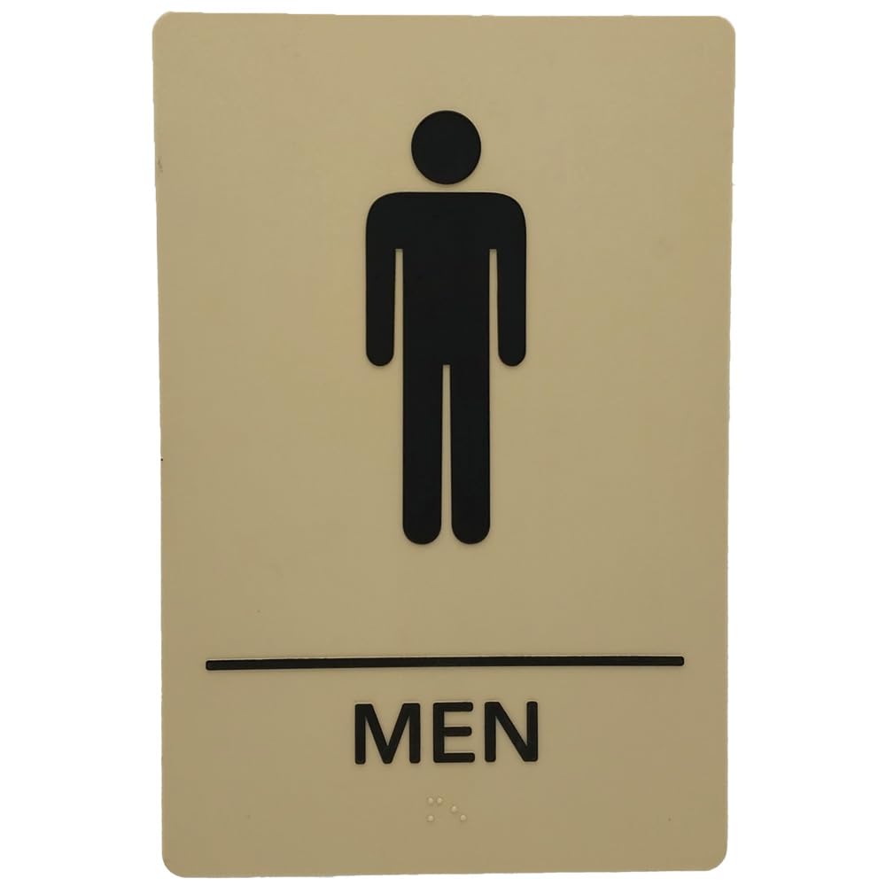 ADA-Compliant Wayfinding Signs – Durable, Non-Glare, Scratch-Resistant & Ready to Install. Featuring Grade 2 Braille & Raised Tactile Text, These Premade Signs Ensure Easy Compliance for Businesses 2 Pack