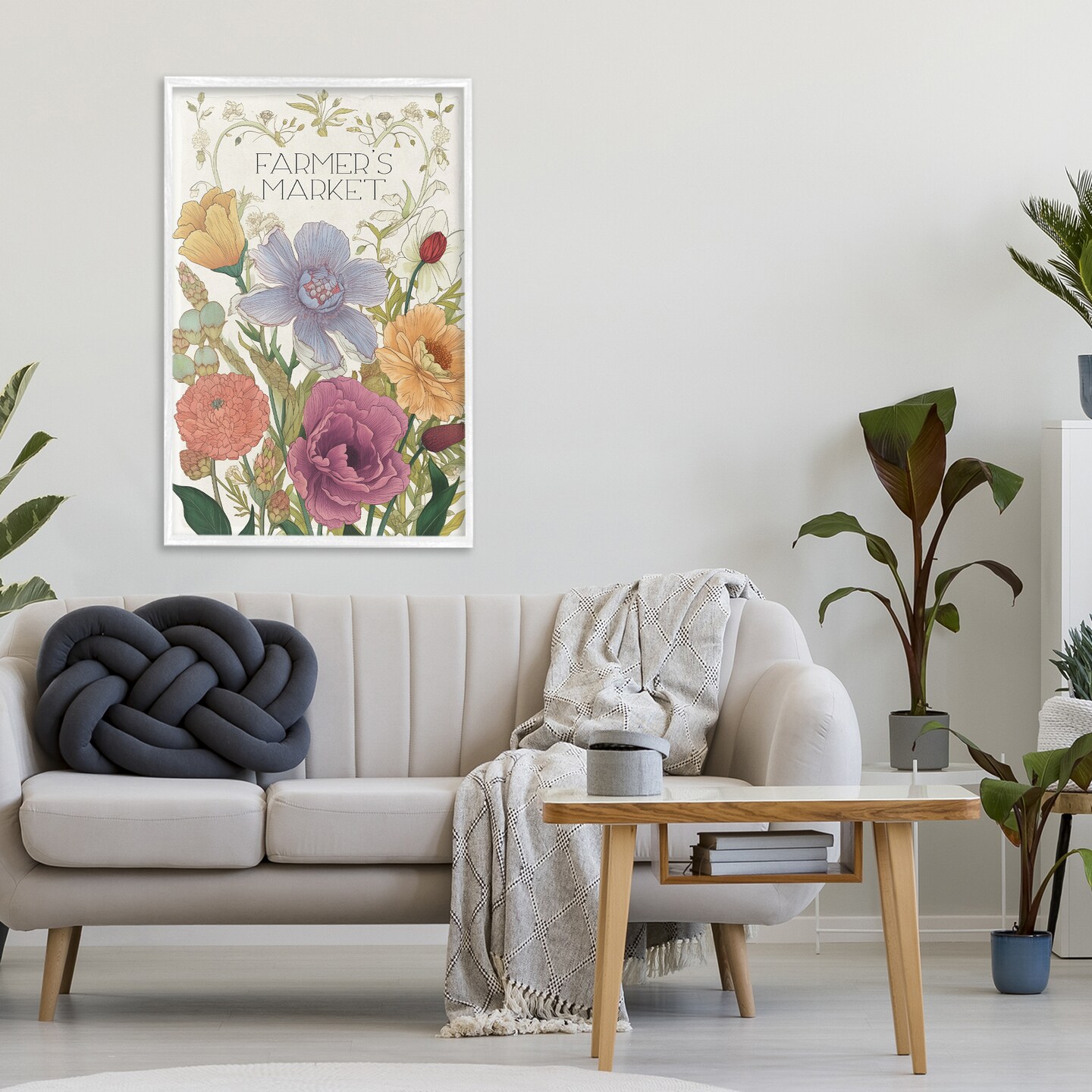 Stupell Industries Vintage Farmer's Market Garden Framed Giclee, design by Sasha