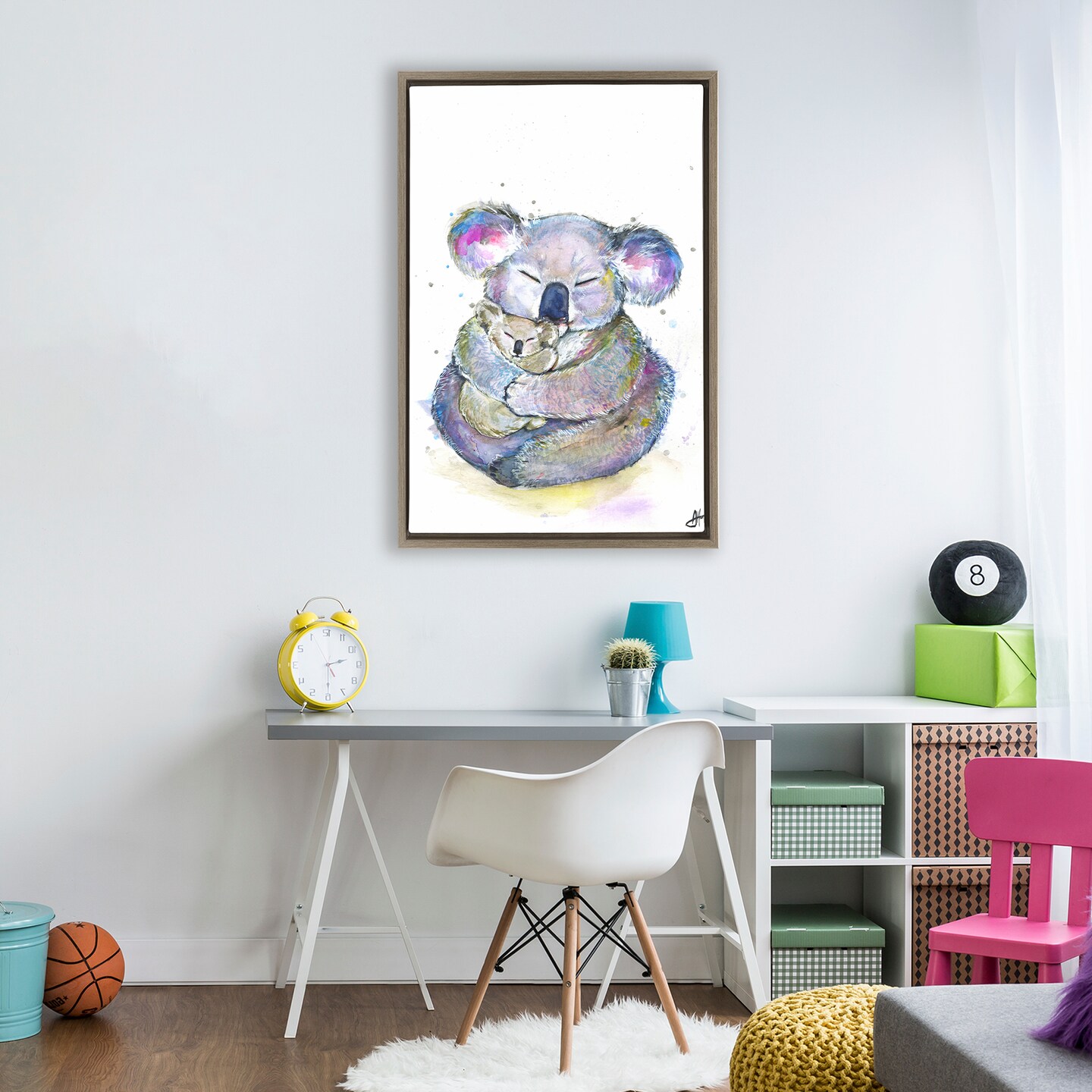 Stupell Industries Cuddly Koalas Wildlife Floating Frame, design by Marc Allante