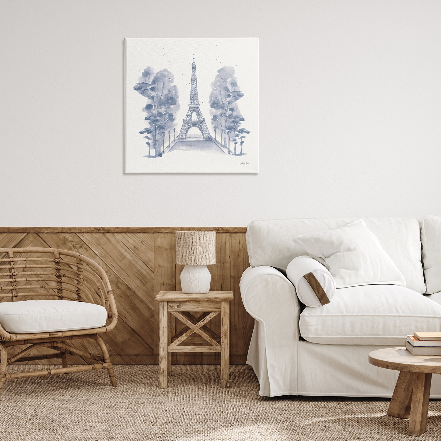 Stupell Industries Eiffel Tower Watercolor Canvas Wall Art Design by Yvette St. Amant