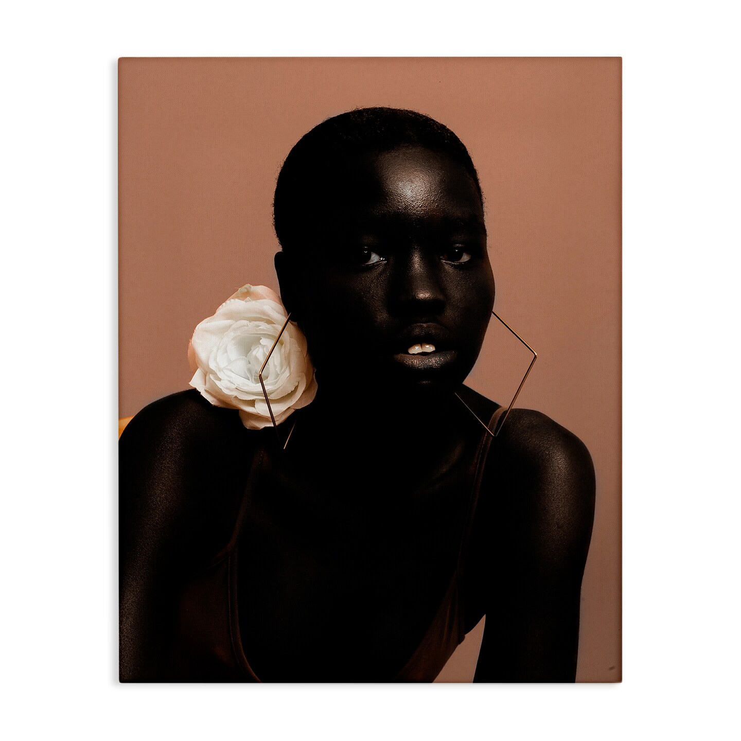 Stupell Industries Beautiful Woman & Rose Canvas Wall Art Design by Oladimeji Odunsi