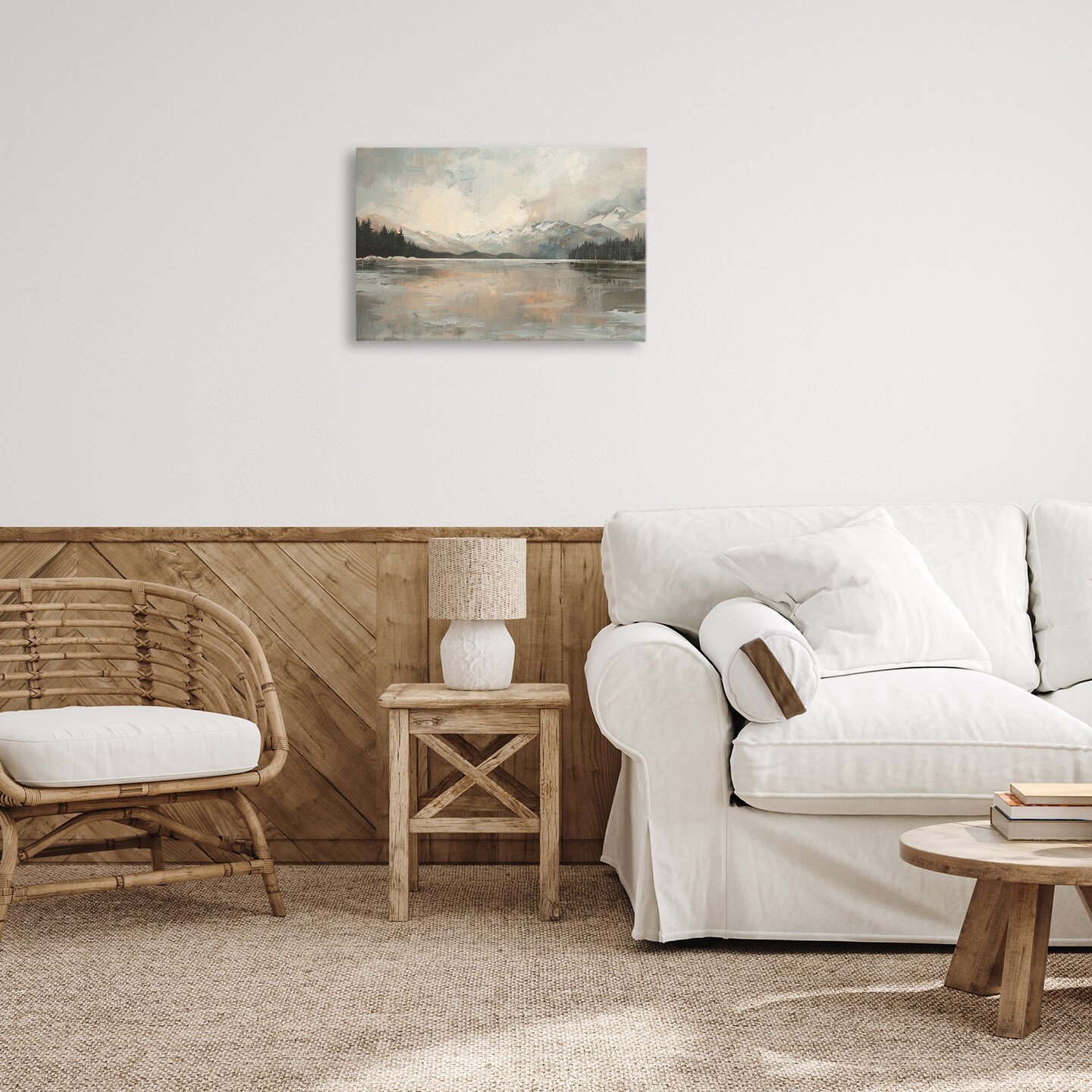 Stupell Industries Frozen Lake Landscape Canvas Wall Art Design by LSR Design Studio
