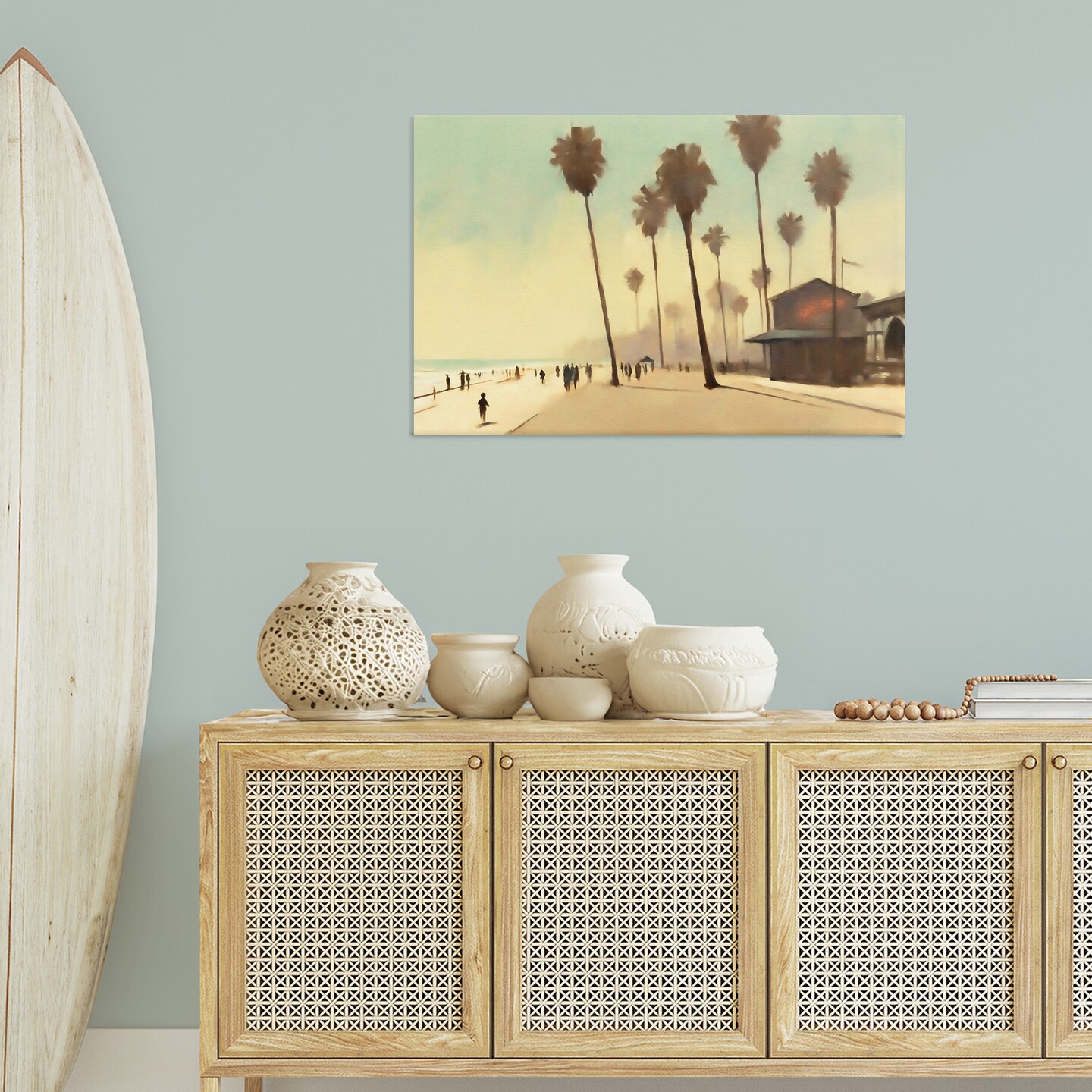 Stupell Industries Tropical Promenade Landscape Canvas Wall Art Design by Noah Bay