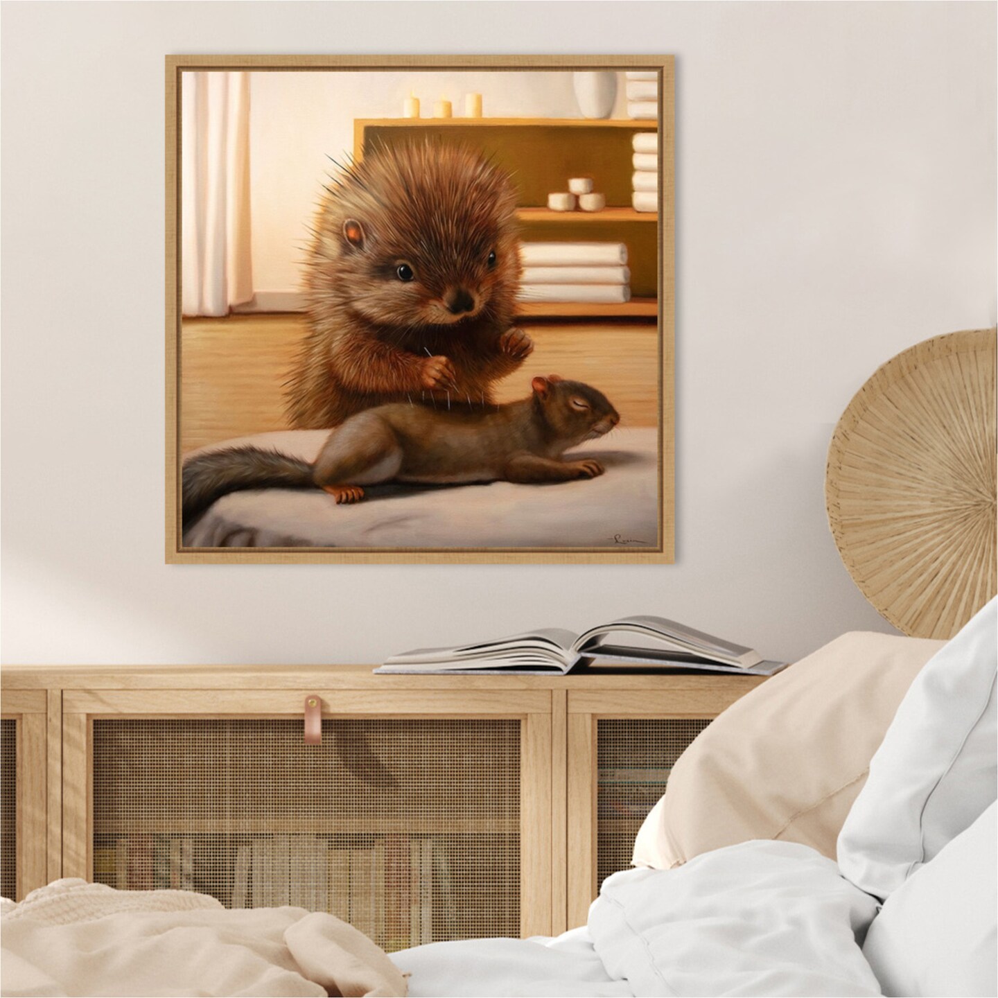 The Acupunturist by Lucia Heffernan Framed Canvas Wall Art