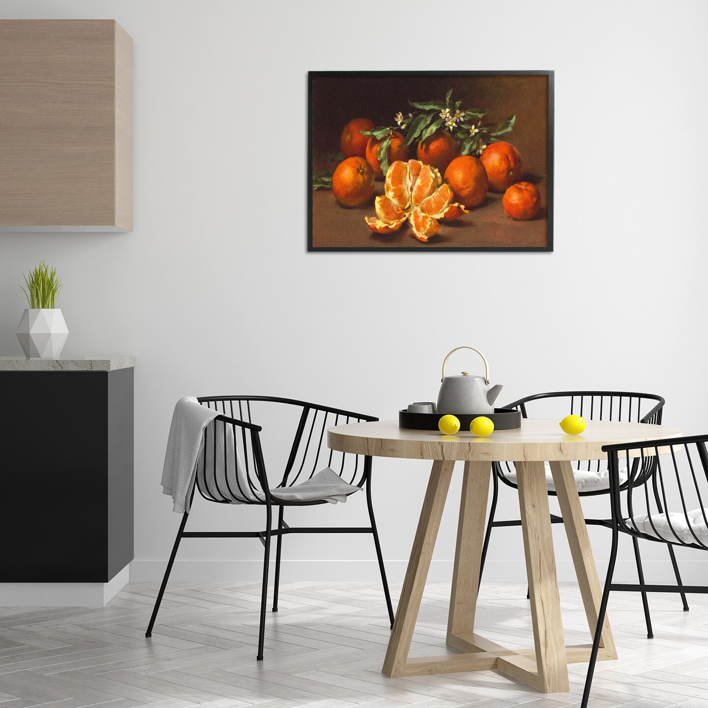 Stupell Industries Peeled Oranges Still Life Framed Giclee Wall Art Design by Tina Higgins Designs, Inc.