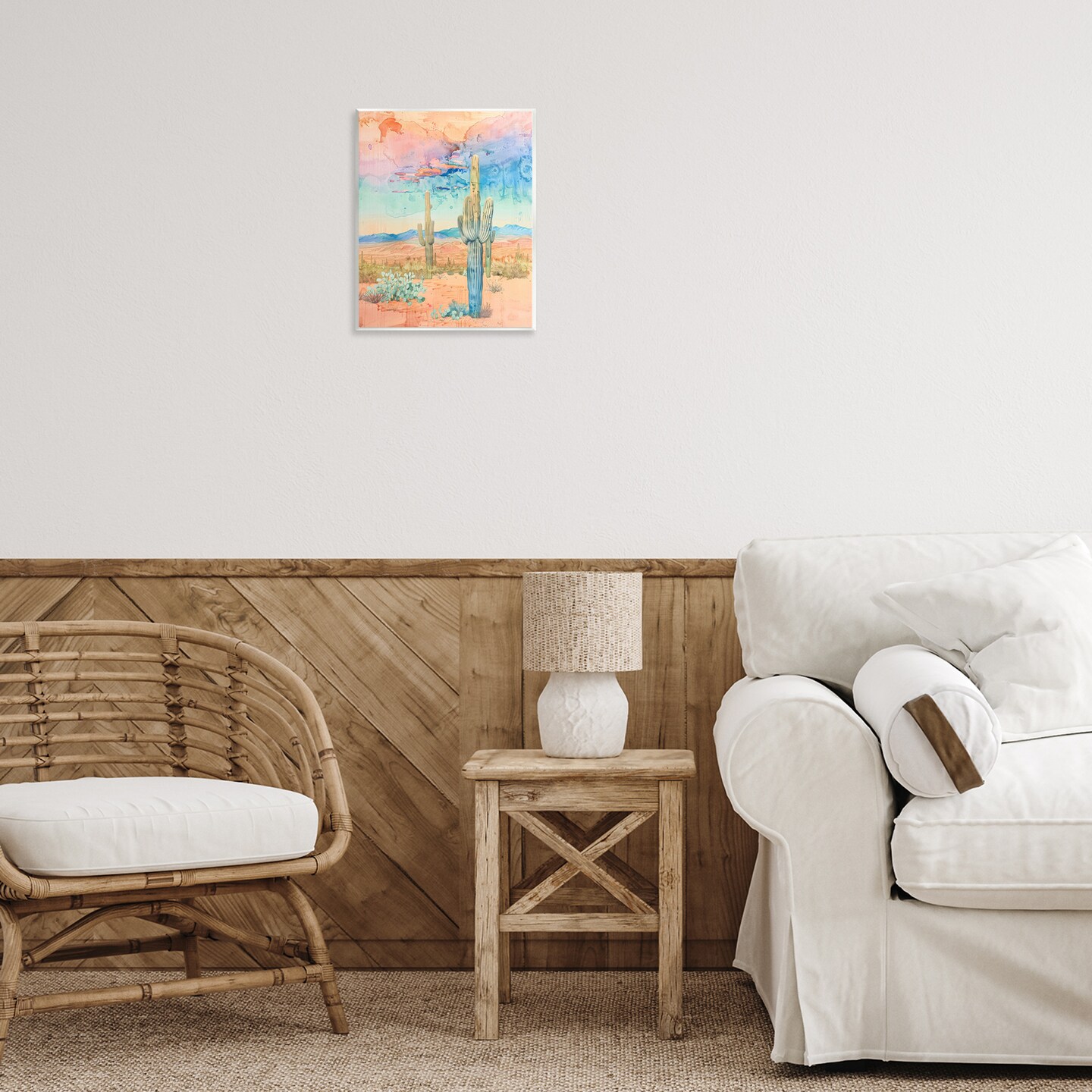 Stupell Industries Pastel Desert Sky Wall Plaque Art Design by LSR Design Studio