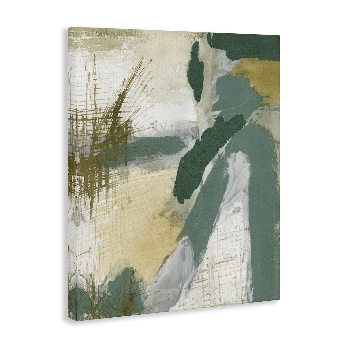 Stupell Industries Dynamic Abstract with Grey Canvas Wall Art Design by Vanna Lam