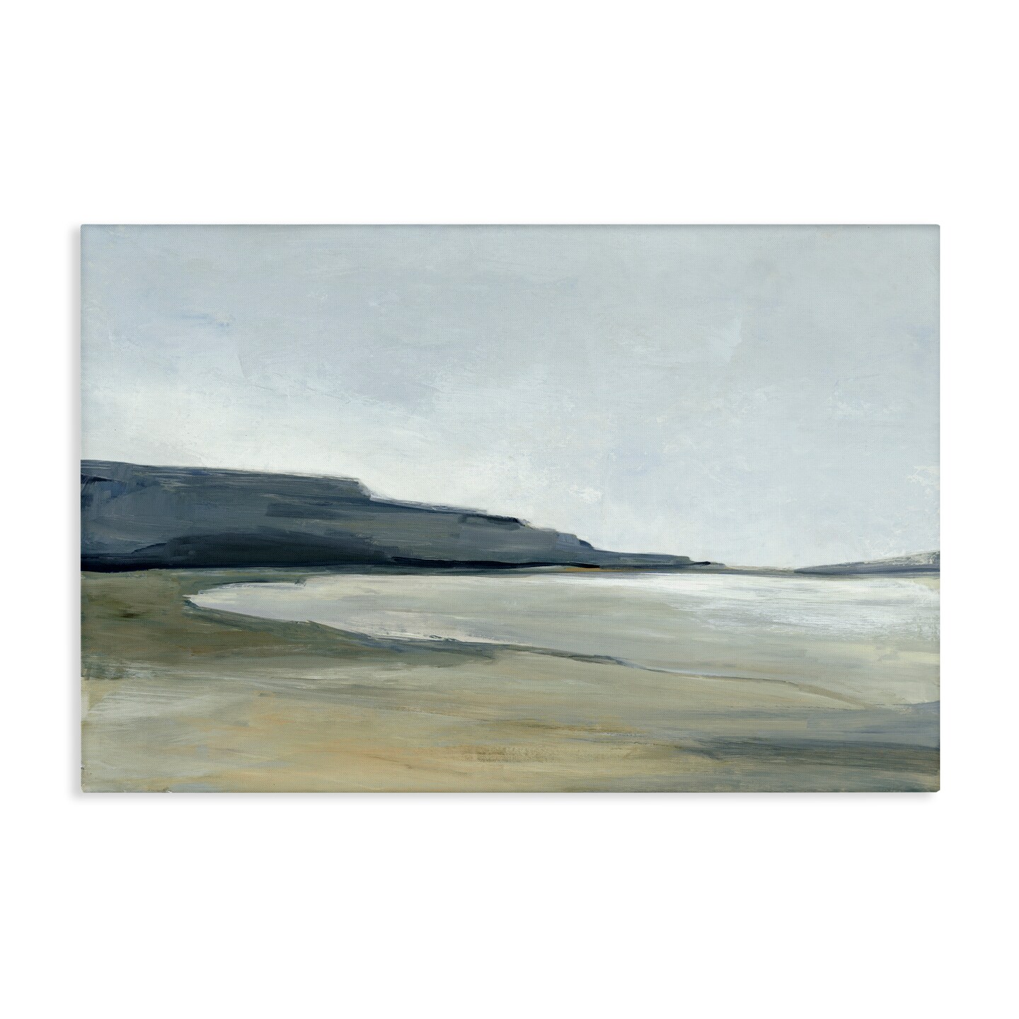 Stupell Industries Muted Coastline Cliff Canvas Wall Art Design by Hannah Dawson