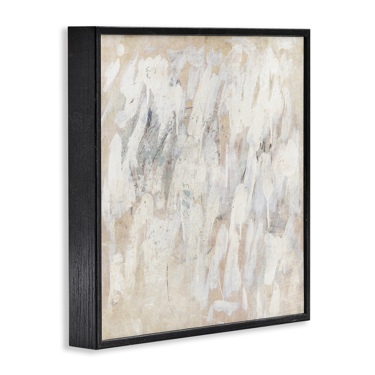 Stupell Industries Muted Neutral Dapples Framed Giclee Wall Art Design by Suzanne Nicoll