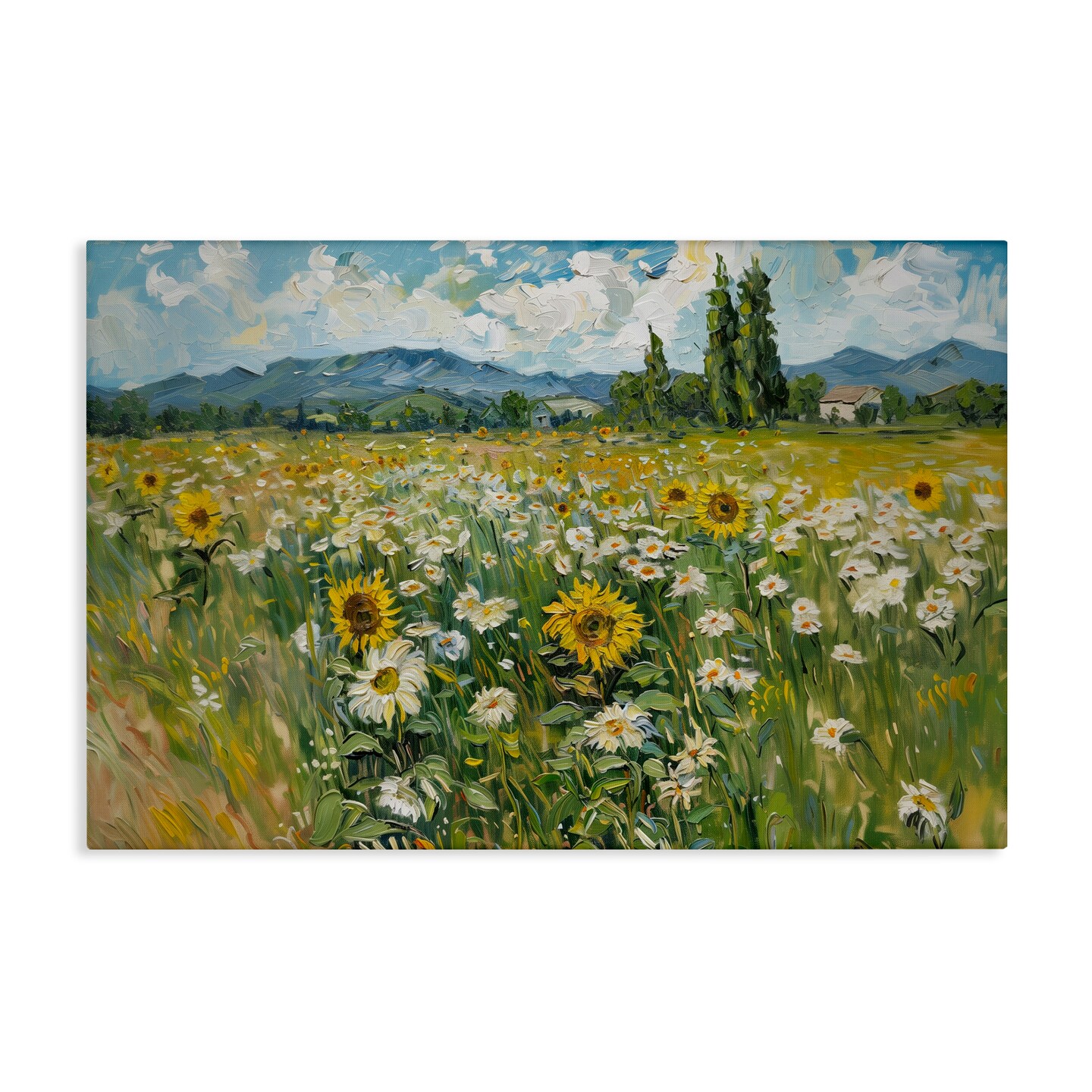 Stupell Industries Sunflower & Daisy Meadow Canvas Wall Art Design by Arlington Prints