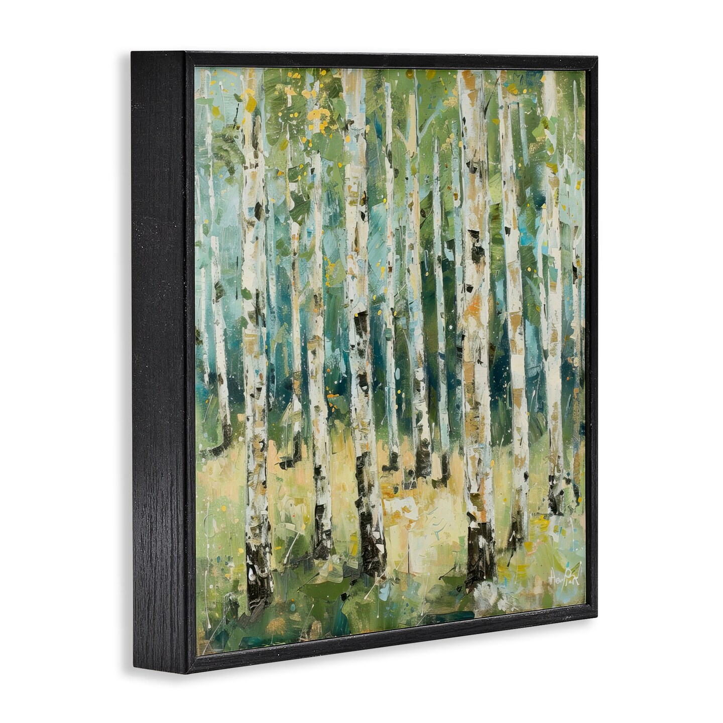 Stupell Industries Natural Birch Grove Framed Giclee Wall Art Design by LSR Design Studio