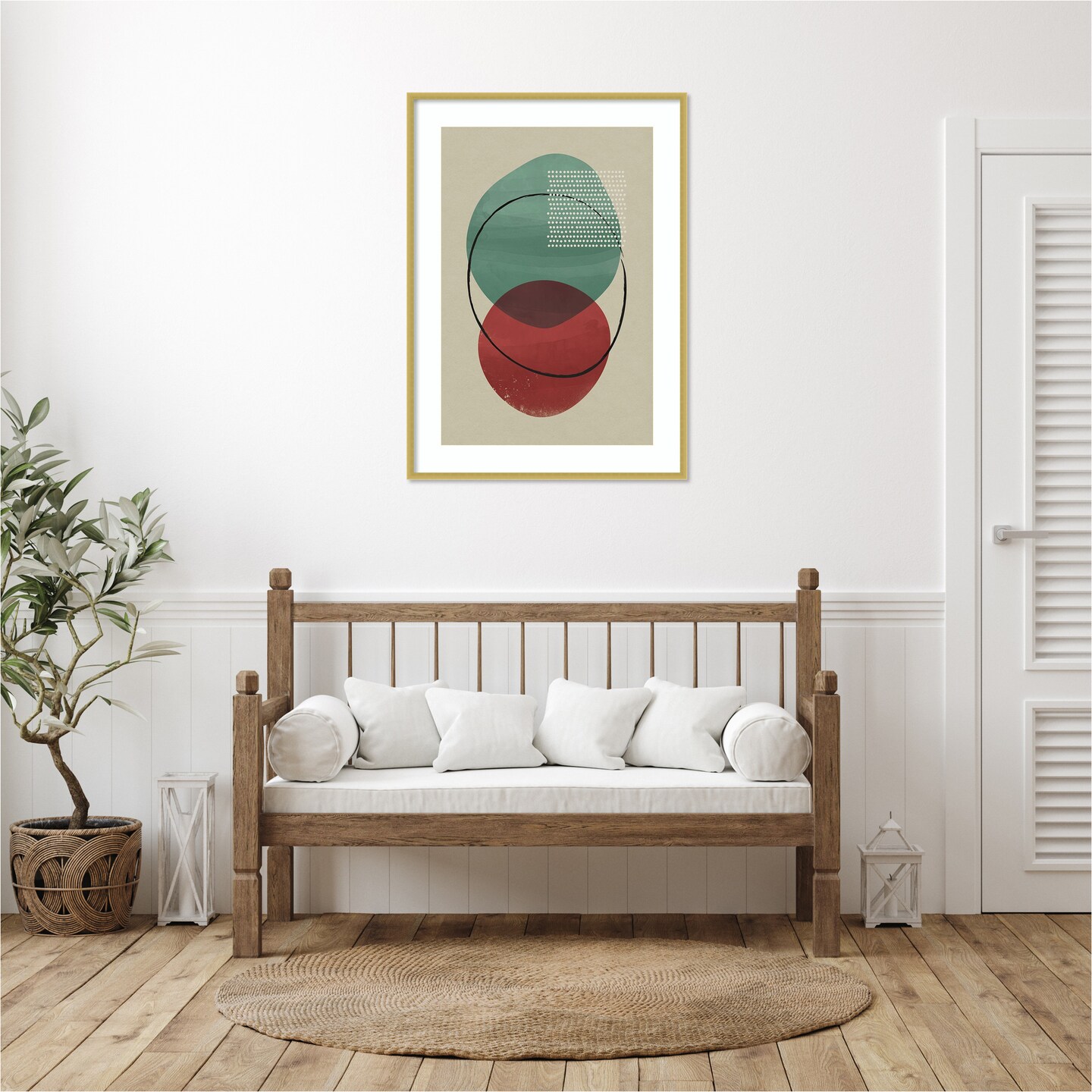 Geometric Hues I  by Gary William Wood Framed Wall Art Print