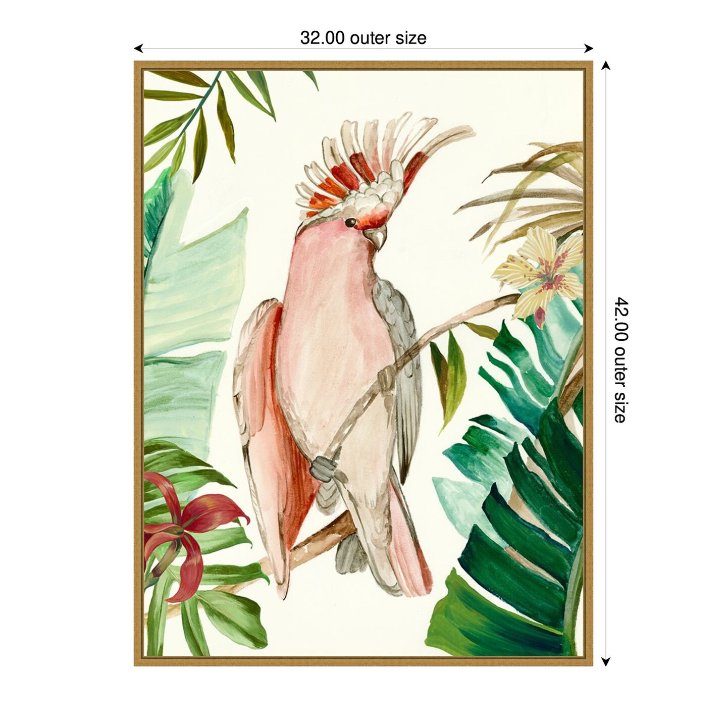 Tropical Bird I by Aimee Wilson Framed Canvas Wall Art