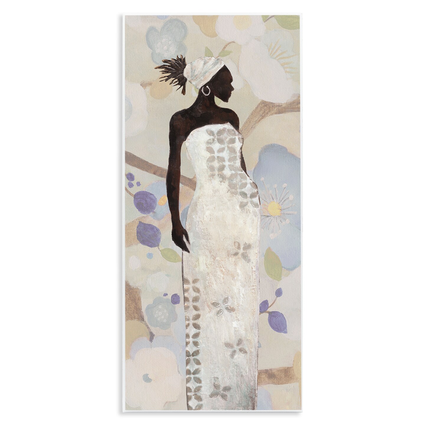 Stupell Industries Stylish Woman Neutral Tones Wall Plaque Art Design by Janet Tava