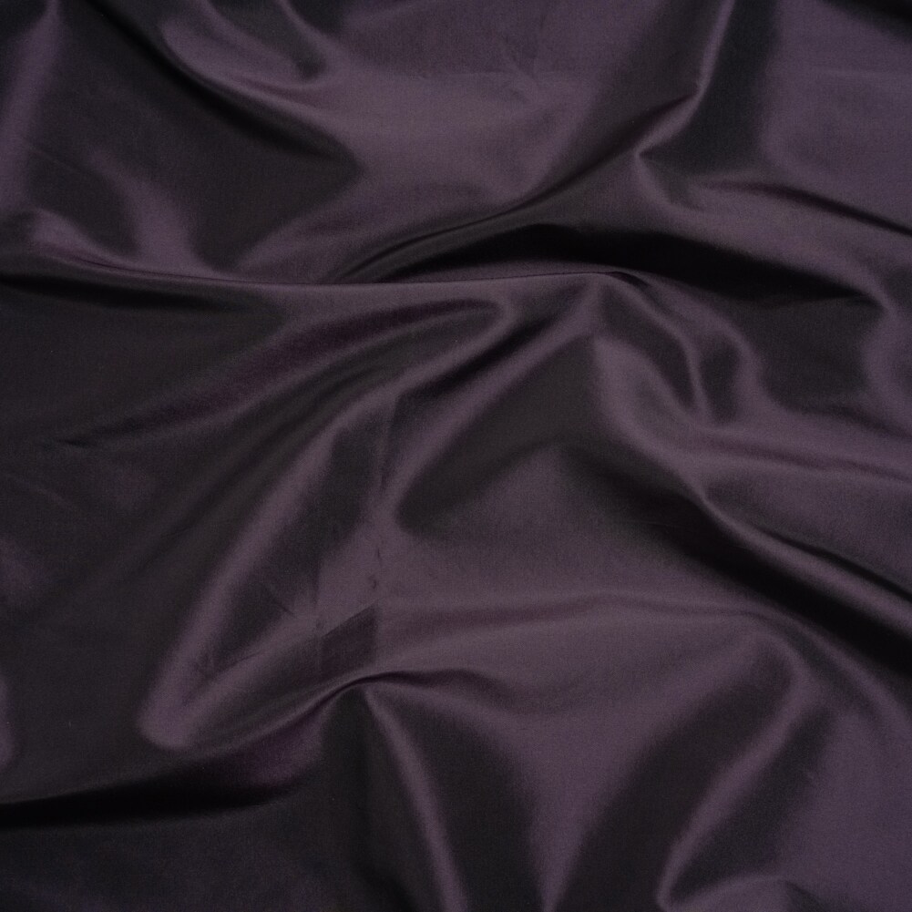 1 Yard Premium Silk Taffeta Fabric in Blackberry Solid Silk 54 inch Width