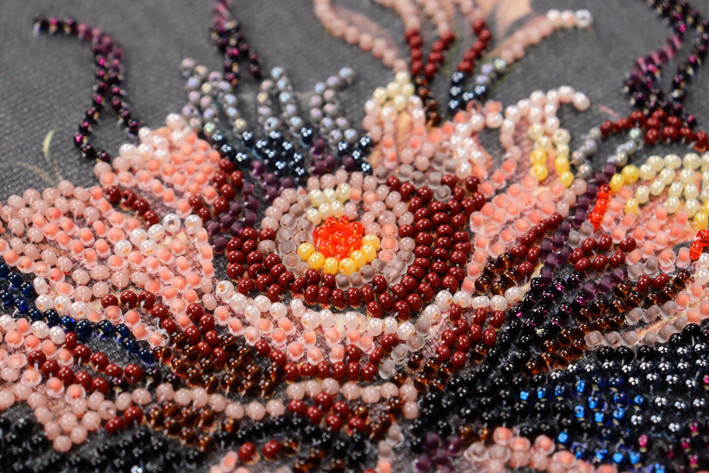 Bead embroidery kit - Flower of the night