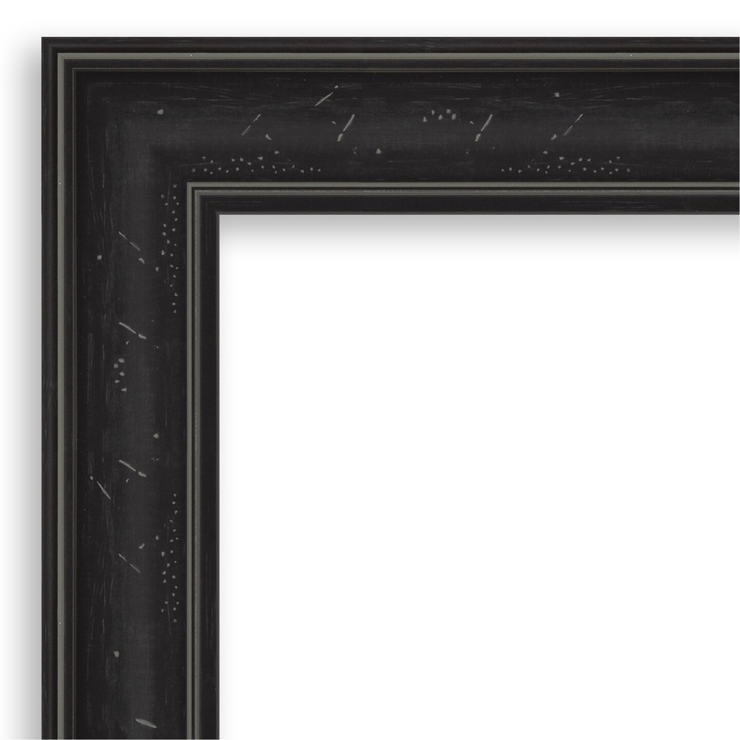 Amanti Art Mirror Makeover Bathroom Mirror Frame Border Kit - Fully Assembled Peel and Stick Frame - Mirror NOT Included - Shipwreck Narrow Trim