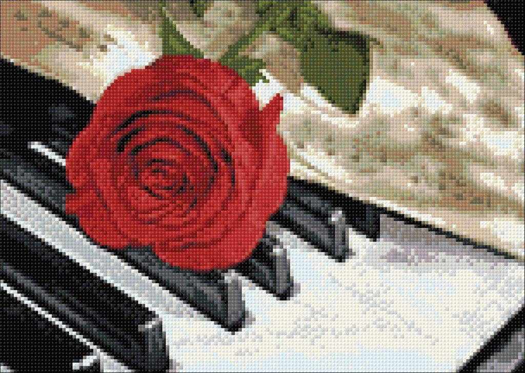 Rose Music WD053 14.9 x 10.6 inches Wizardi Diamond Painting Kit