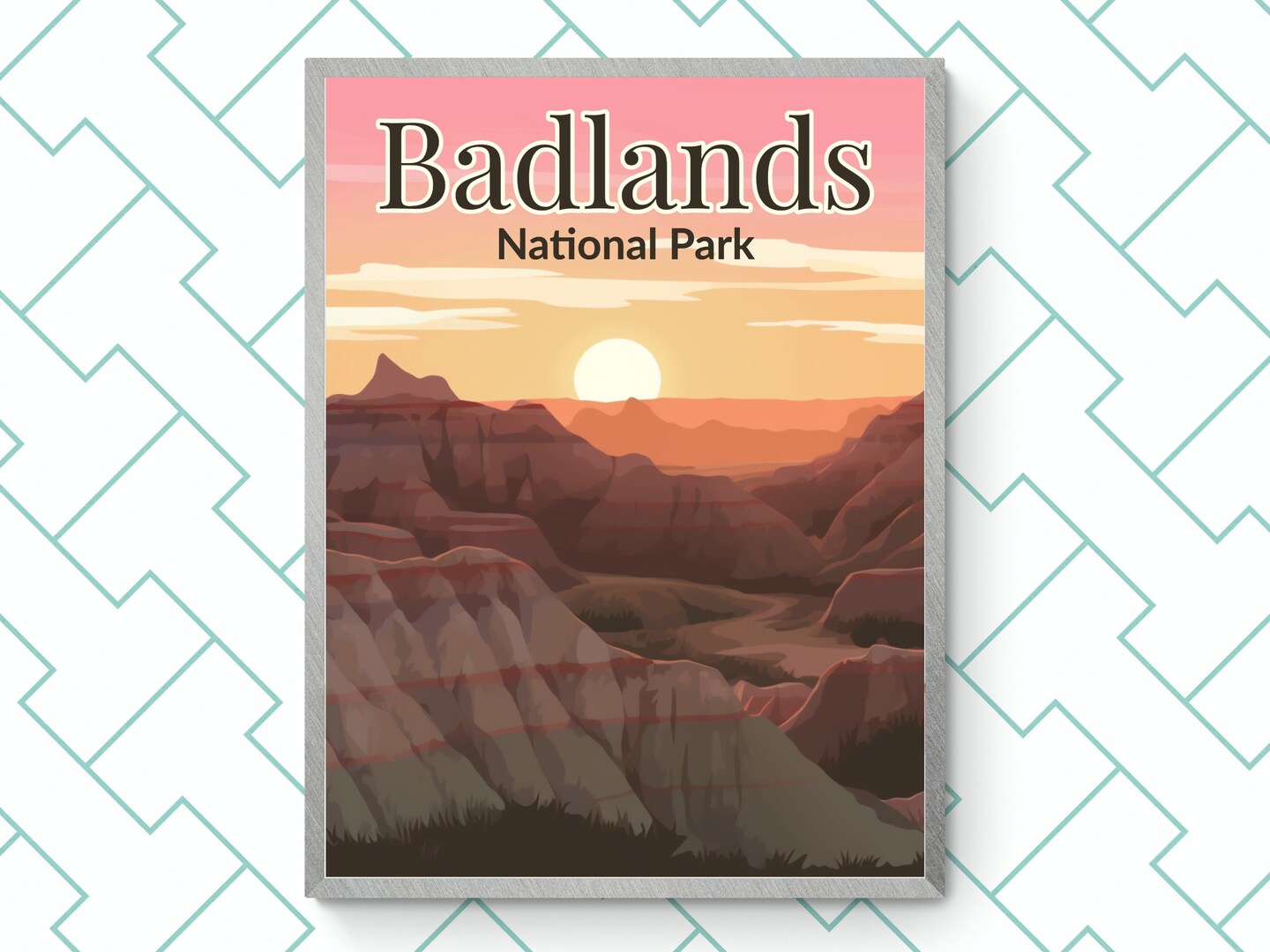 Badlands National Park Art Poster product 4