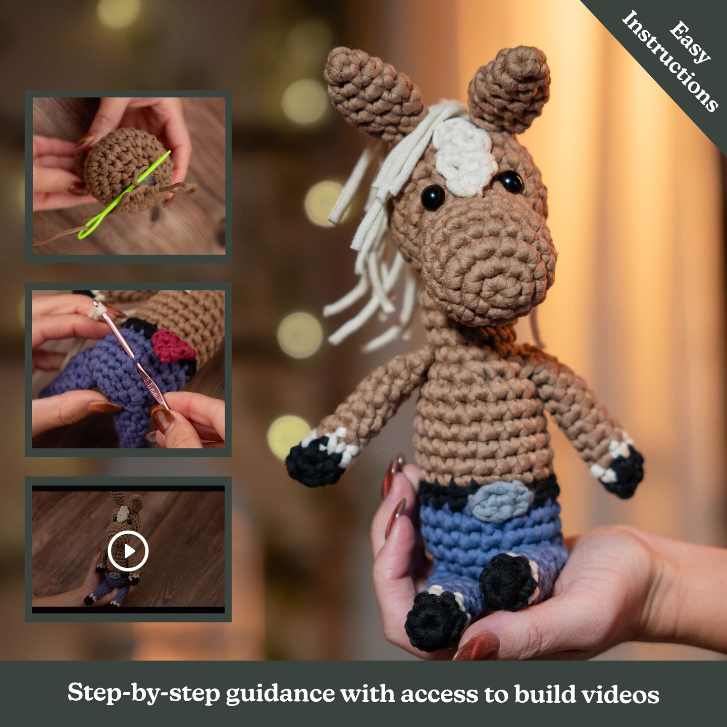 Hearth &#x26; Harbor Amigurumi Crochet Kit for Beginners