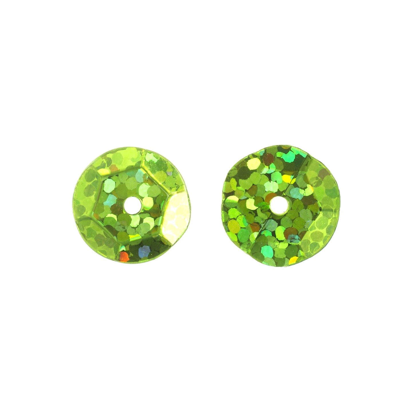 John Bead 10mm Flat Round Sequins Hologram, 450pcs