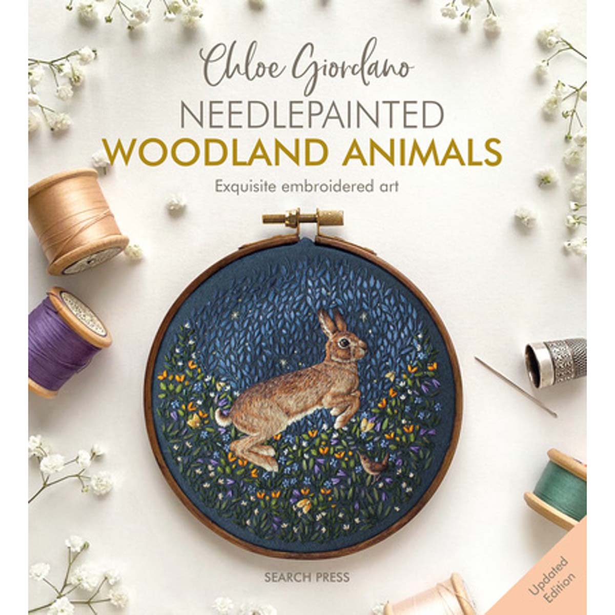 Search Press Needlepainted Woodland Animal Embroidery Book