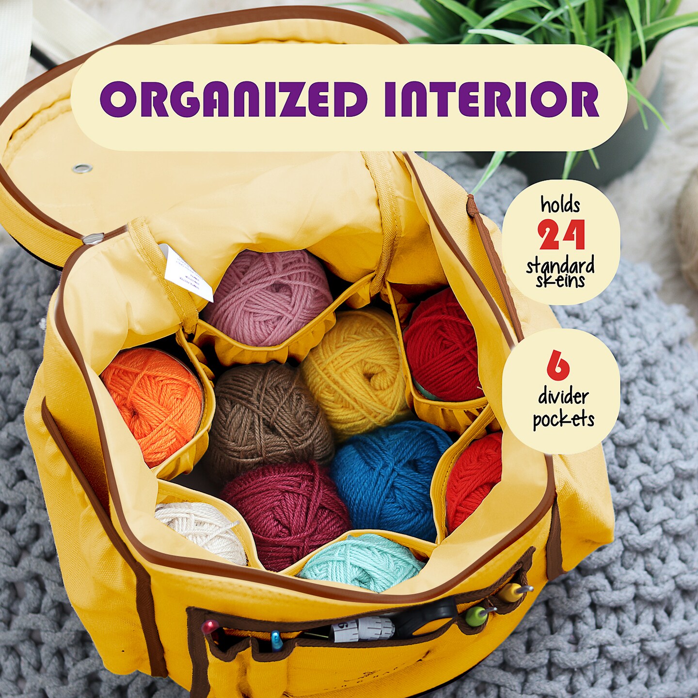 Hearth &#x26; Harbor Crochet Bag Organizer