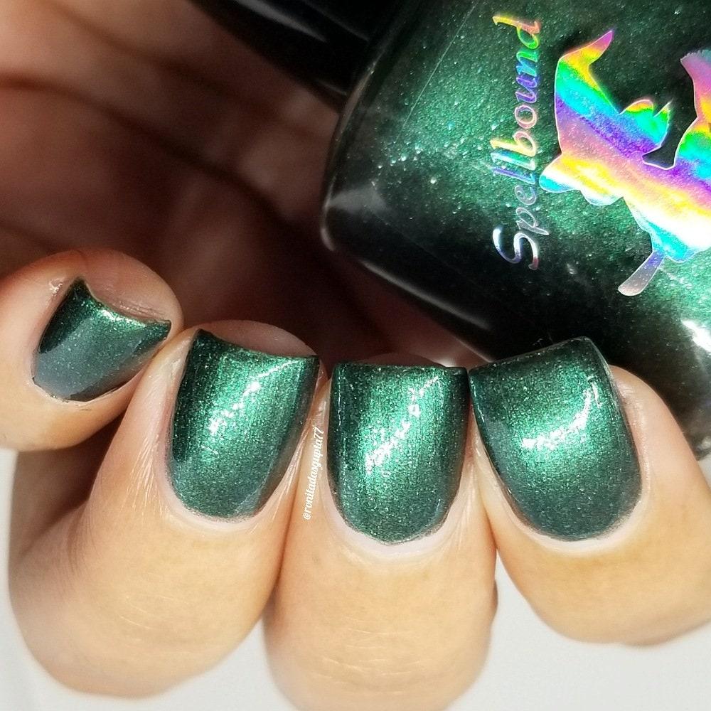 Forlorn Forest - custom handcrafted emerald green nail polish | MakerPlace  by Michaels