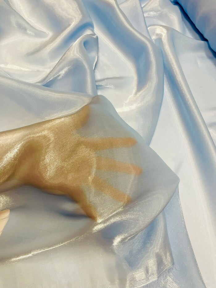 1 Yard Liquid Sheer Chiffon Fabric for Dresses Curtains Overlays Fashion Crafts Decor 58" Width