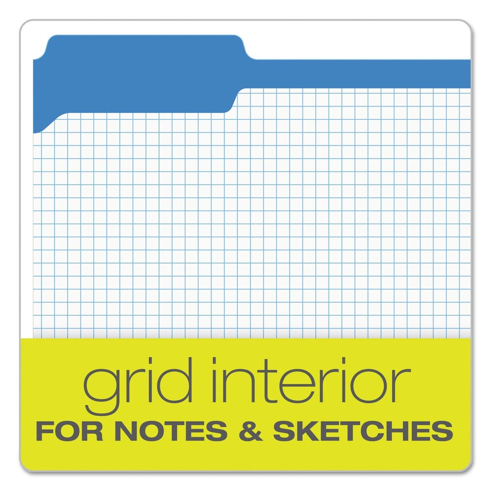Pendaflex 1/3-Cut Tabs Letter Size Double-Ply Reinforced Top Tab Colored File Folders - Blue (100/Box)