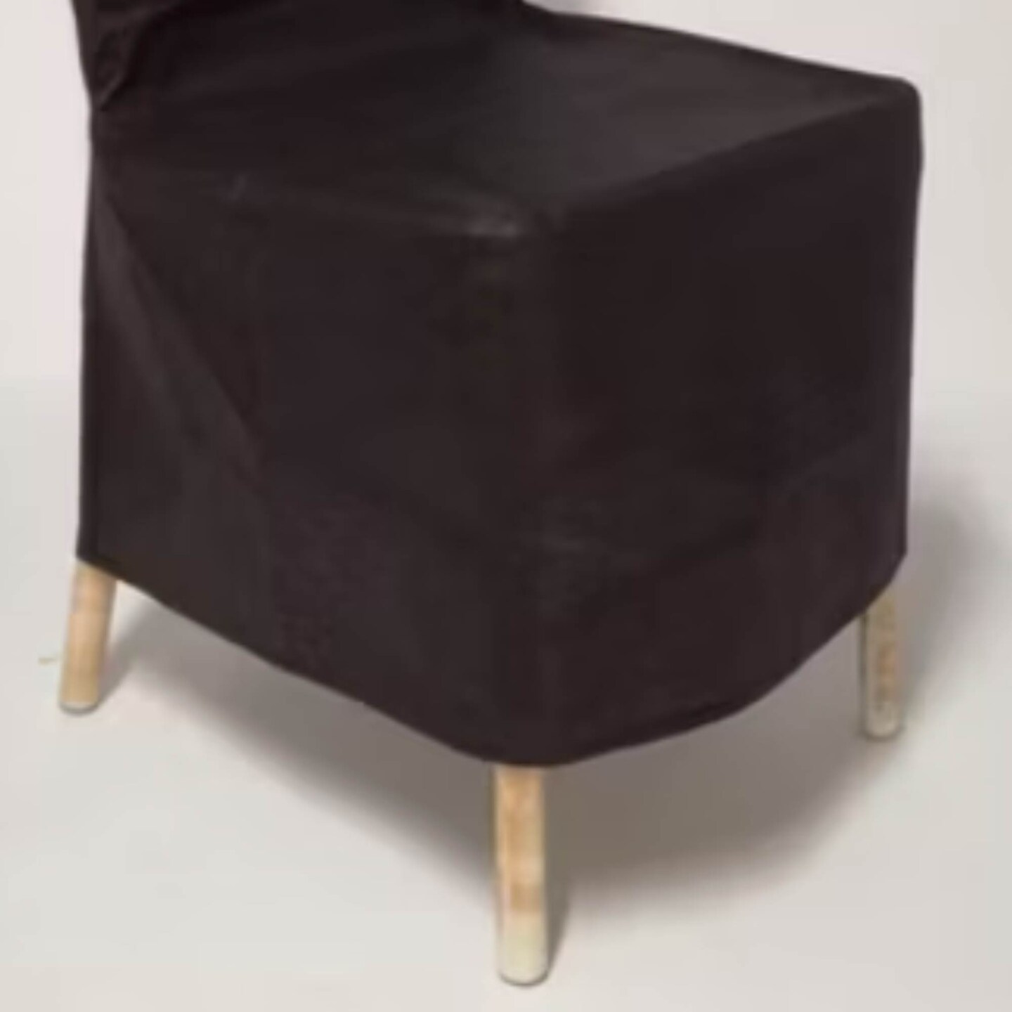 10 Piece Black Dust Cover Set for Chiavari Chairs Protective Polyester Chair Storage Sleeve