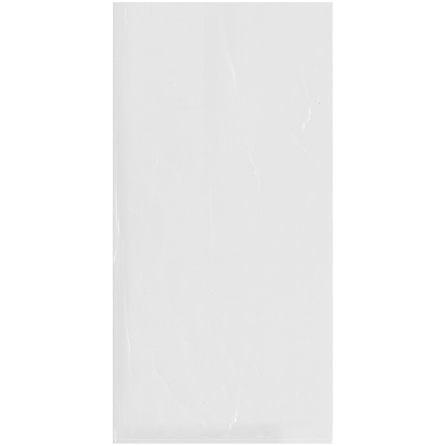 Plymor 12&#x22; x 24&#x22;, 1.25 Mil Flat Open Clear Plastic Poly Bags