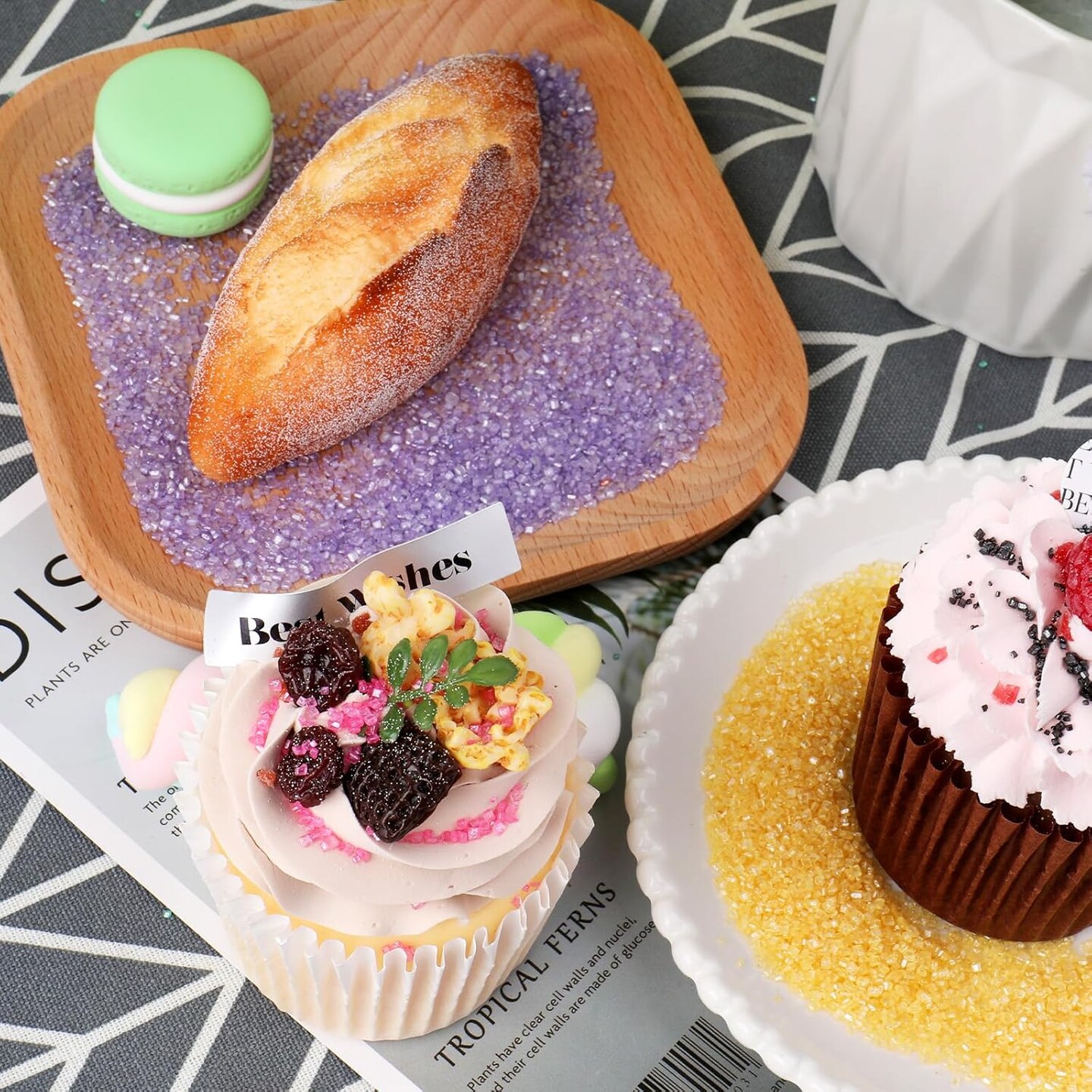 Black Sanding Sugar Sprinkles, 4.6 oz Edible Sparkling Sugar Crystals