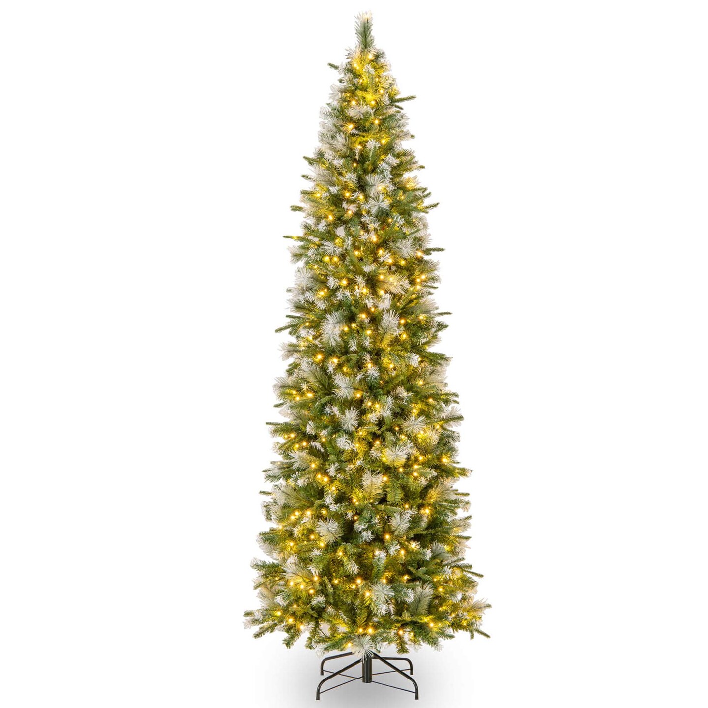 Costway 6/7.5/9 FT Pre-Lit Artificial Christmas Tree with 580/820/1228 Frosted Tips 470 LED Lights