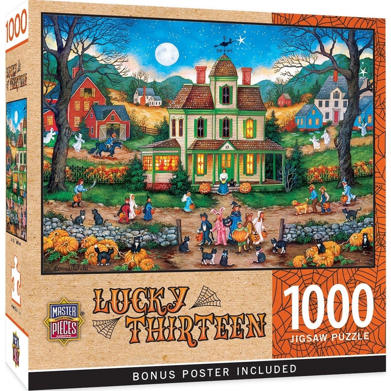 Masterpieces Halloween Lucky Thirteen 1000 Piece Jigsaw Puzzle 19.25 X 26.75