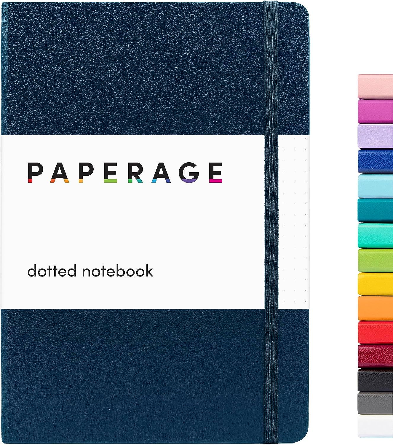 Dotted Journal Notebook, (Navy), 160 Pages, Medium 5.7 Inches X 8 Inches - 100 Gsm Thick Paper, Hardcover