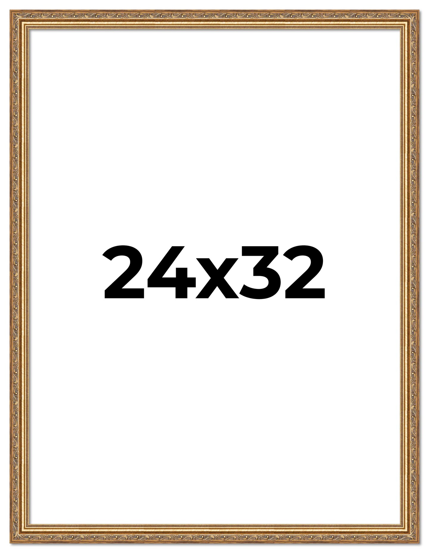 24x32 Museum-Quality Picture Frame with UV-Resistant Acrylic & Acid-Free Backing, Available in 4 Finishes - Gold, Silver, Bronze, and Black